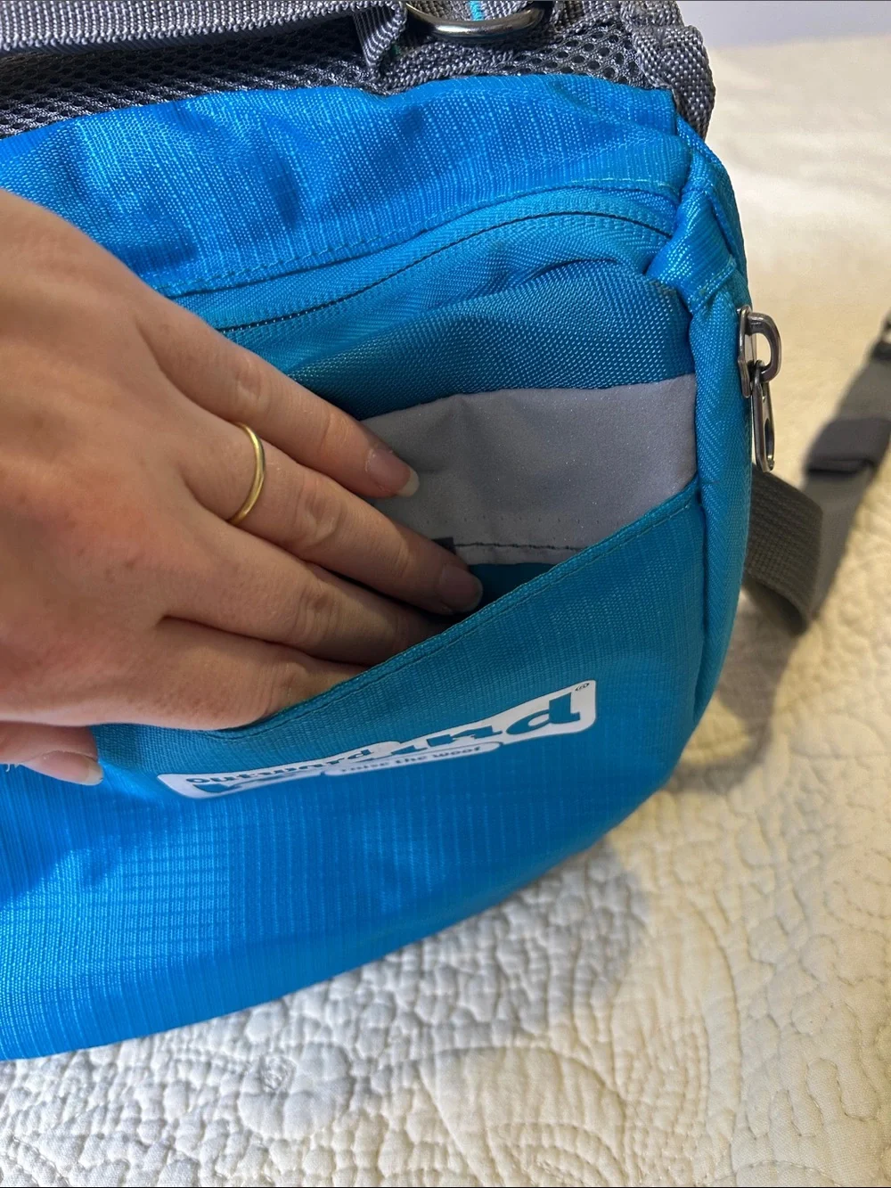 Outward Hound Blue Teal Dog Waist Pack Harness Accessory